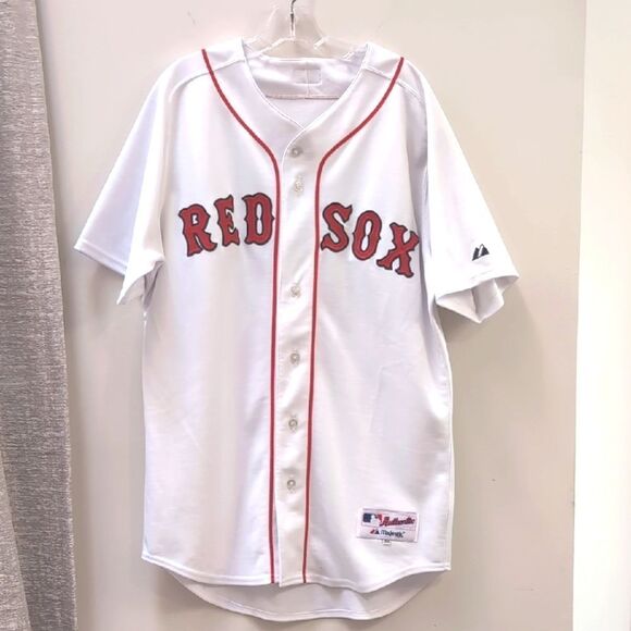 Vintage Y2K Boston Red Sox Majestic MLB Jersey #34 Ortiz - Picture 1 of 7